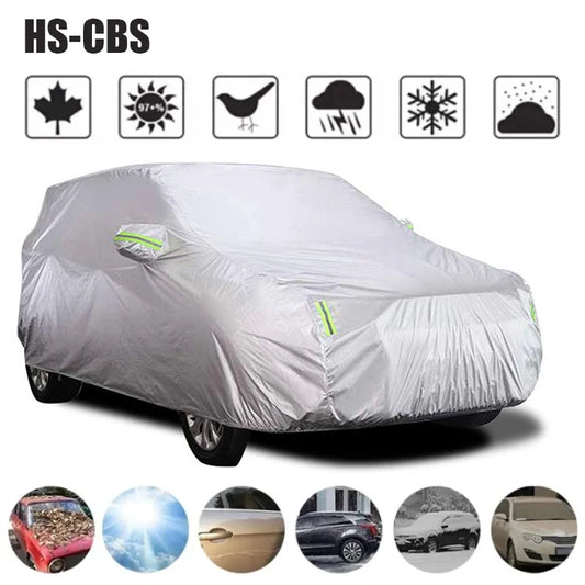 Universal Car Cover Waterproof Dustproof Car Cover UV Protective Car Cover Exterior Snow Protection cover