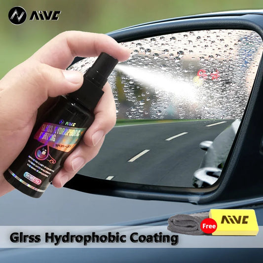 AIVC Car Glass Anti-rain Water Spray Repellent Nano Coating Hydrophobic Waterproof Agent Oil